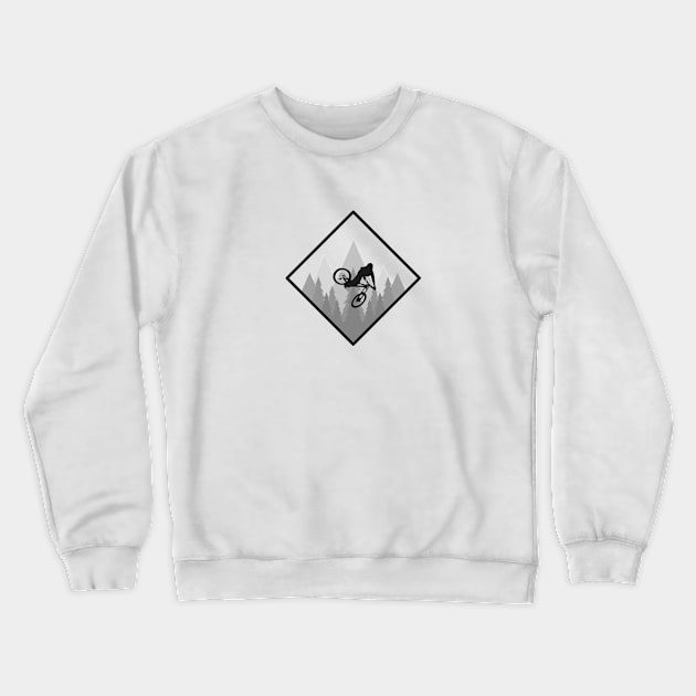 Bicycle Trick Crewneck Sweatshirt by Bongonation